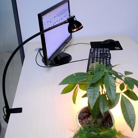 Lámpara cuello de cisne LED con sujetador SC-E102